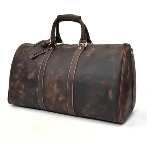 Leather Duffle Bag – Durable Travel & Gym Bag for Men & Women, Stylish Weekend Bag with Multiple Compartments4