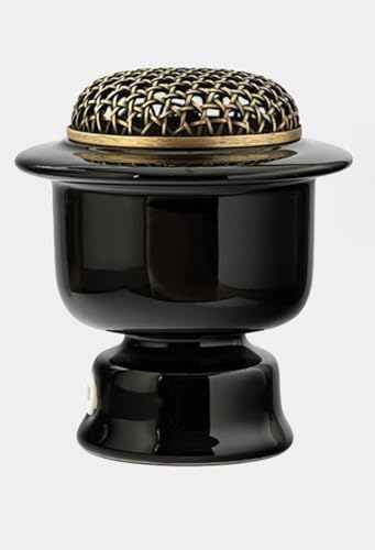 ponpfden Porta-Incienso Eléctrico De Alta Temperatura/Quemador De Incienso Electrónico, Doméstico De Temperatura Regulable, Mesa De Ahumado De Incienso Eléctrico(Black)