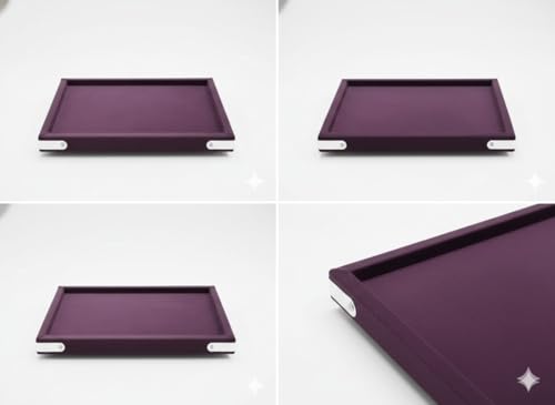 Image of Premium WINE Velvet Jewellery Display & Beading Tray | 12 x 9 Inch Organizer Tray for Necklaces, Bracelets, Cosmetics & Craft Storage | Soft Velvet Finish, Durable & (Pack of 1) WINE