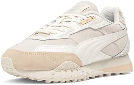 Puma Womens Blacktop Rider Glimmer Lace Up Sneakers Shoes Casual - White