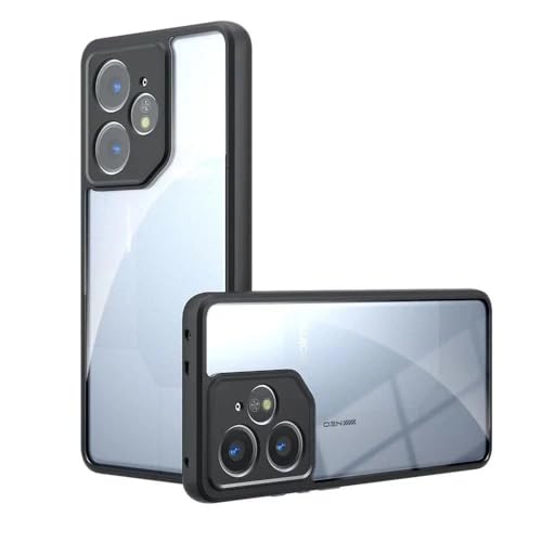 Image of REALCASE Shockproof Hybrid Armor Back Cover Case for Realme Neo 7 5G | 360 Protection | Crystal Clear Hard Back Transparent Cover for Realme Neo 7 5G