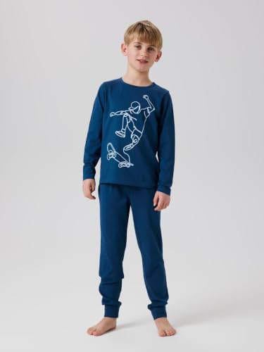 Nkmnightset Titan Skater Noos pijama de algodón para niños con estampado moderno de moda 2
