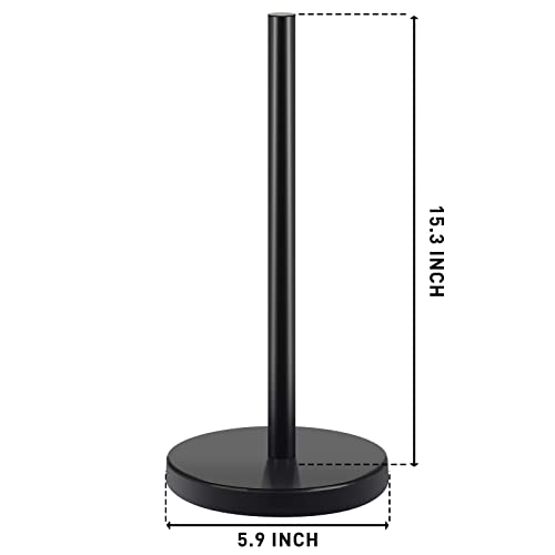 Free Standing Toilet Paper Holder Stand, Sus304 Stainless Steel Toilet Paper Storage For Bathroom，Matte Black #TOP1