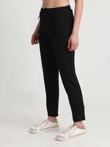 Image of T T Women Regular Fit Poly Jersey Solid Trackpant