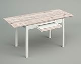 Producto de la marca ASTIMESA ASTIMESA Alas Laminado Mesa de Cocina, Metal, Amundsen, 100x60cm