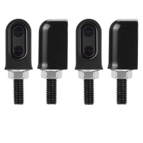 Clignotants moto M8 ambrés 12V haute visibilité boîtier noir 4Pcs