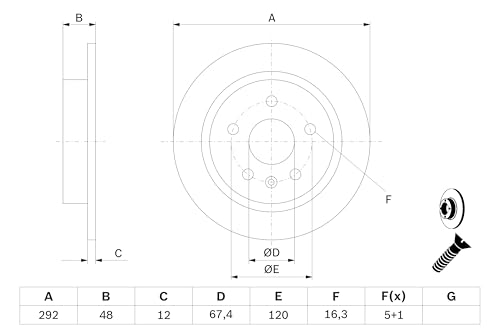 Disques de frein Bosch BD2212 conformes ECE-R90 assurant une endurance thermique - 2