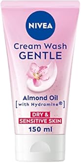 Nivea Daily Essentials Gentle Cleansing Cream Wash for Dry & Sensitive Skin (150ml) by Nivea