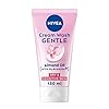 NIVEA Gentle Face Cream Wash (150ml), Face Cleanser with Almond Oil and Hydramine Gently Cleanses for Smooth, Healthy Skin, Face Wash for Dry and Sensitive Skin