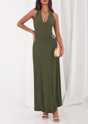 50% Off PRETTYGARDEN Elegant Halter Cocktail Dress - Image 5