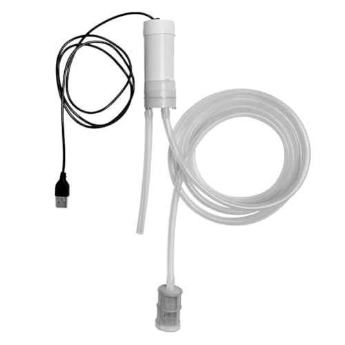 Fangxuee Bomba Autocebante Portátil con Sifón Eléctrico USB para Embotellar Vino, Cerveza, Bebidas y Kombucha Caseros, 5 V CC.