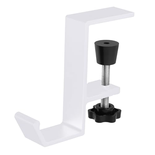 Jeffdad Kopfhörer Ständer Weiß, Headset Halterung Mit Doppelhaken Kopfhörerhalter Headphone Stand Schreibtisch Kopfhöreraufhänger Kopfhörer Clip Gaming Headset Halterung...