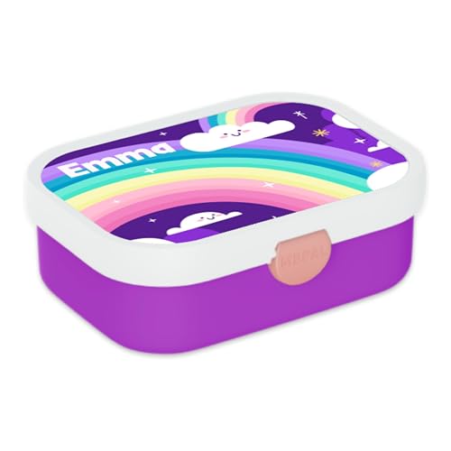 Einhorn Brotdose – Mit Regenbogen-Schweif, Extra Fach, Personalisierbar