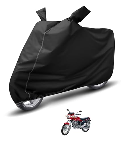 Image of Auto Hub Waterproof Bike Cover Compatible with Hero Ambition Dustproof, UV Protection Two Wheeler Bike Ambition Cover - Black