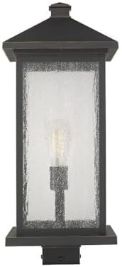 Z-Lite 531PHBXLS-ORB 1 Light Outdoor Post Mount Fixture, Oil Rubbed Bronze