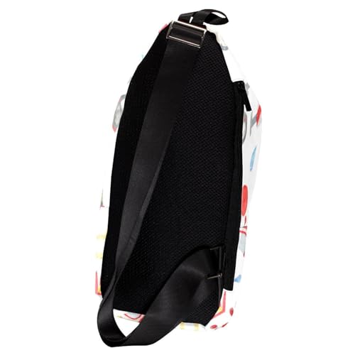 Sac à dos à bandoulière multicolore de 16x36.5x8.4cm léger et compact - 2