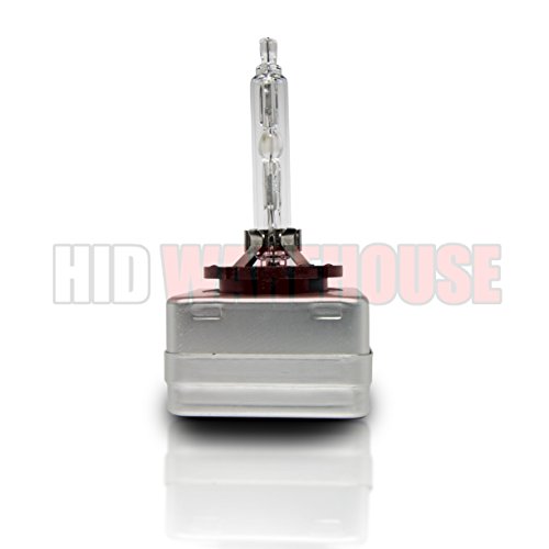 Image of AC HID Xenon Replacement Bulbs - D1S / D1R / D1C - 6000K Light Blue (1 Pair) (Metal Base)