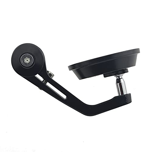 Espejos retrovisores de manillar 7/8 para motocicleta de aleación de aluminio negro 7