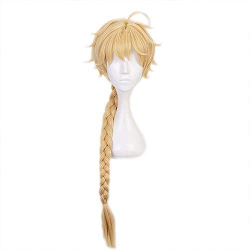 OSIAS Traveler Aether Sora Genshin Impact Cosplay Wig for Man and Boys (Traveler/Aether/Sora), Traveler/Aether/Sora Wig