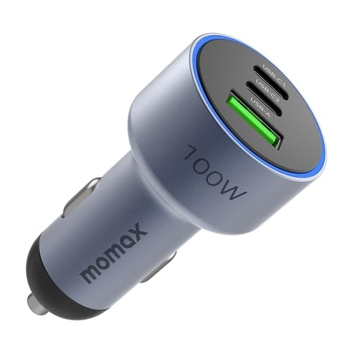 Image of ELECTROPRIME Compatiable for MOMAX UC17E 100W USB-C /Type-C x 2 + USB Three Ports Car Charger