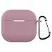 Produktbild CoverKingz Hülle kompatibel mit AirPods 4 - Silikon Schutzhülle AirPods 4 Cover - Case Tasche Dunkel Lila