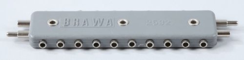Brawa 2592 Verteilerplatte 10-fach für 2,5 mm Stecker 2-polig