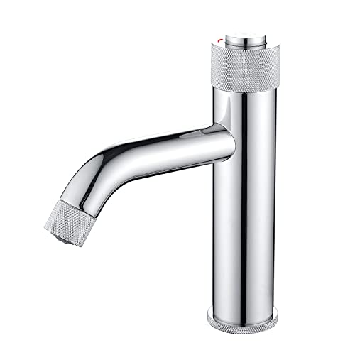 Mitigeur de lavabo bouton-poussoir robinet eau chaude froide pour salle de bain