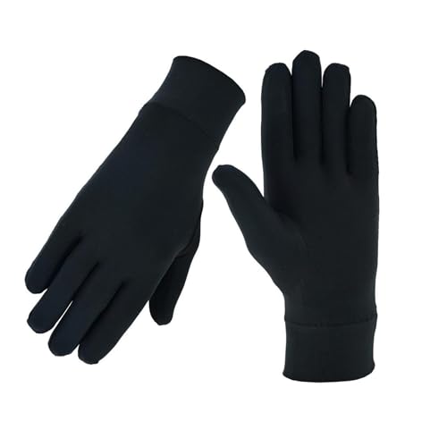 RAXID Silk Inner Gloves Thin Lightweight Warm for Skiing Cycling Motorbike & Hiking (L)