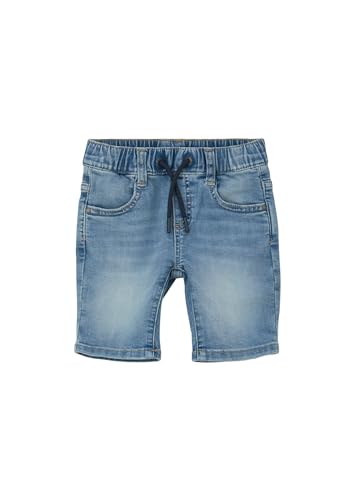 s.Oliver Unisex Kinder 2139946 Jeans Bermuda mit Tunnelzug, Blau, 98