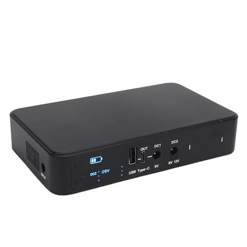 Fafeims Alimentation UPS, Batterie de Secours 18 000 MAh avec USB C et Sortie Réglable 5 V/9 V/12 V pour Contrôle D'accès de Caméra de Routeur