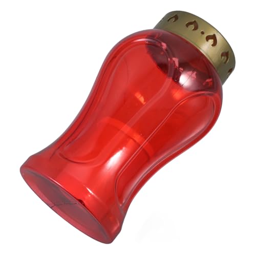 GALPADA Elektrische Led Säulenkerze Außen Flackernd Rot Kunststoff...