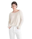 NAADAM Cashmere Boatneck Sweater, White, S