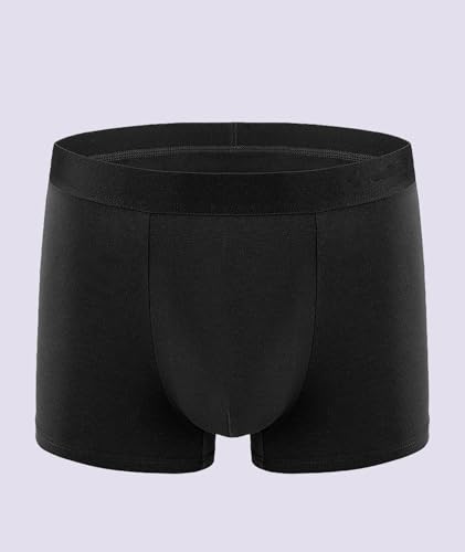 Men's Cotton Boxer Brief with Pouch Mid Rise Breathable Shorts Underwear Cool Stretch Short Panties Lingerie