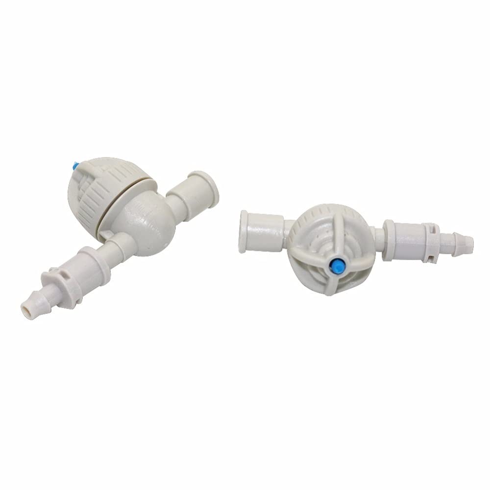 Adaptador de Conector de Manguera, 20 Juegos, Dispositivo Antigoteo Esférico de 6 Mm con Púas Individuales, Conector Recto, Kits Deua para Jardín, de Riego, Accesorios para Manguera
