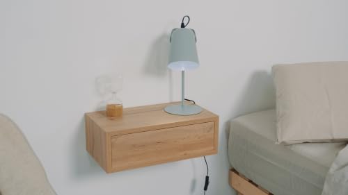 Mobili Fiver, Riccardo Floating nightstand, Pearled Elm, 17.7" x 9.8" x 6.1 ", Melamine-Finished, Modern Bedside Table, End Table, Italian Furniture by Mobili Fiver - Used condition - Image 5