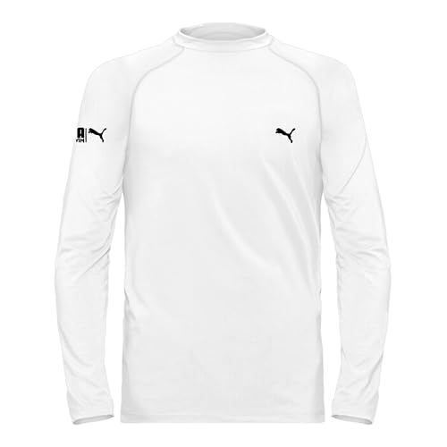 Camiseta UV50+ Infantil Masculina Puma | Branco | 6