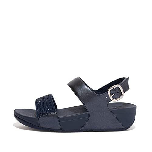 Fitflop™ Womens Lulu Crystal Back-Strap Sandal, Midnight Navy, Size 8 #TOP8