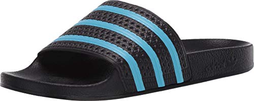 Image of adidas Originals Men's Adilette Slides, core Black /Blue Glow /core Black, 13 M US