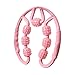 FashionCha Hand Held Muscle Roller for Legs Cellulite Leg Roller for Thighs 7 Wheels Multifunctional Massage Tool for Shoulder Waist Arm, Pink