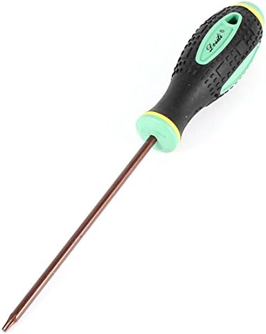 sourcingmap Torx Screwdriver, T8 Magnetic Star Screw Driver with 4" Metal Shaft and Black Green Handle