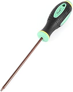 sourcingmap Torx Screwdriver, T8 Magnetic Star Screw Driver with 4" Metal Shaft and Black Green Handle