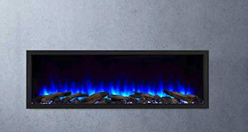 Simplifire Scion 43" Clean Face Linear Electric Fireplace - Black, Sf-Sc43-Bk #TOP6