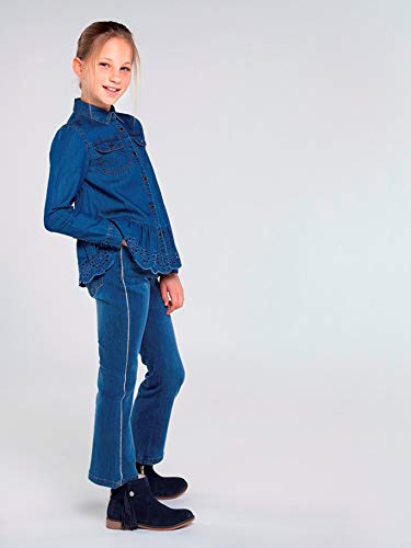 Mayoral Denim Flared Pants for Girls Basic4