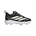 adidas Unisex-Kids Adizero Instict TPU 2.0 Softball, Black/White/Silver Metallic, 4