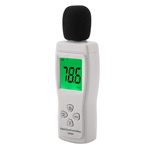 Sound Level Meter Digital Sound Level Decibel Meter Noise Measure Device Testing Monitor with Large LCD Display High Accuracy Range 30-130dBA (Battery Not Included)