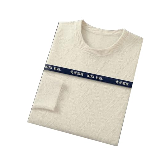 Men's and Winter Long Sleeve Jumpers Tops Solid Cashmere Sweater O-Neck Pullovers Knit Sweater
