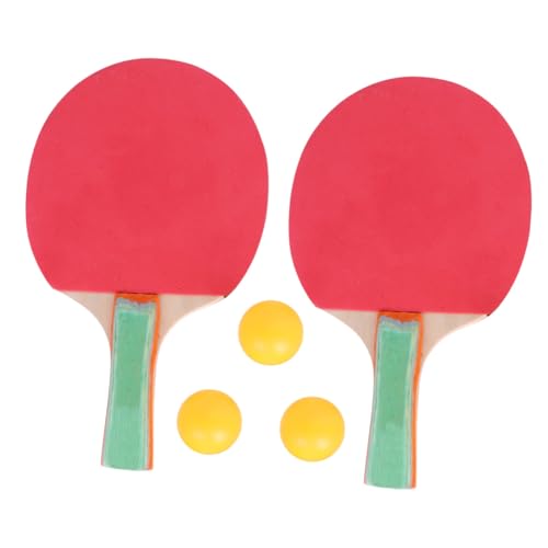 NOLITOY Raquetas de Tenis de Mesa Horizontal y Recta con Pelotas Material Duradero y Seguro para Adultos para Entrenamiento y Juego Recreativo Color Aleatorio Color Aleatorio