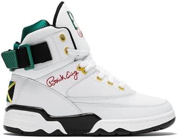 Ewing PATRICK ATHLETICS 33 HI OG White/Black/Green/Yellow JAMAICA 1EW90014-112
