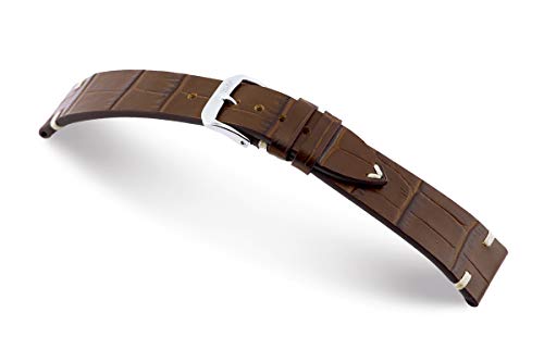 RIOS1931 Hollywood bracelet de montre homme femme cuir gaufré alligator fait main