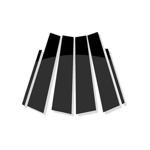 Adhesivos para pilares de puerta Toyota Camry 2012-2017 en negro brillante para ventana lateral